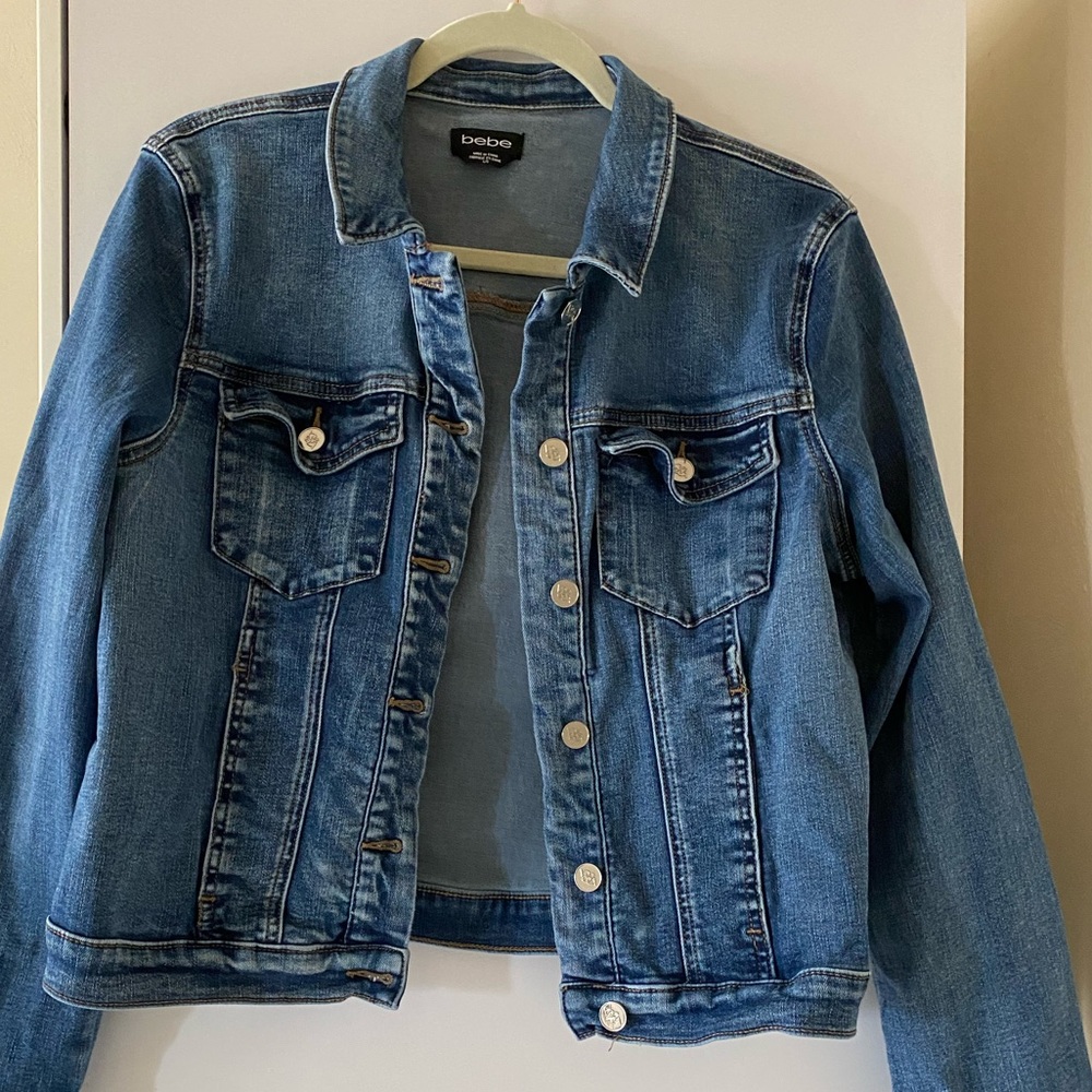 ✰ Bebe sparkly jean jacket ✰